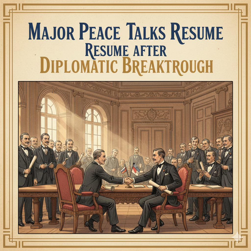 Major Peace Talks Resume After Diplomatic Breakthrough