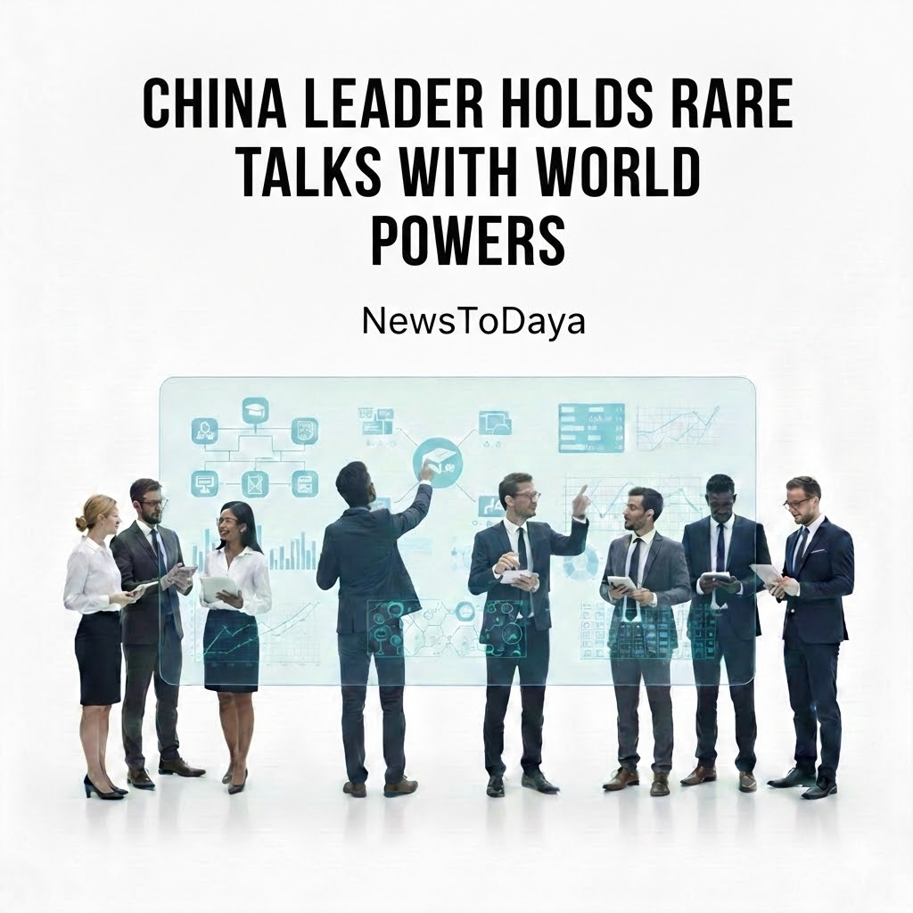China Leader Holds Rare Talks With World Powers