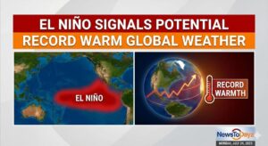 El Niño Signals Potential Record Warm Global Weather